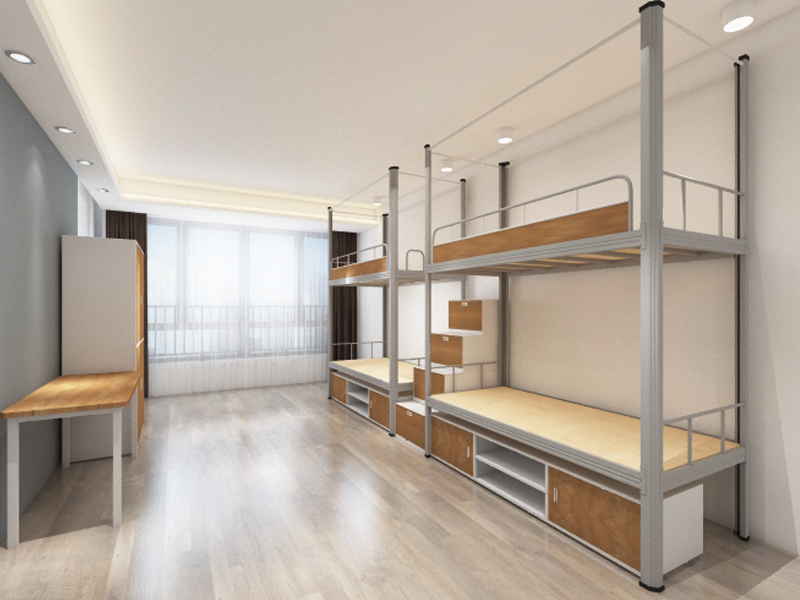 我睡上下鋪鐵床，寢室開燈讓我睡不著