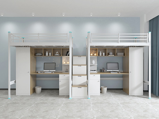 你們睡的上下鋪鐵床材質(zhì)是什么？