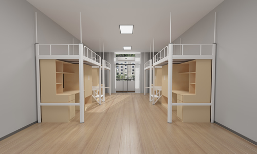 上下鋪鐵床廠家如何配置宿舍家具？