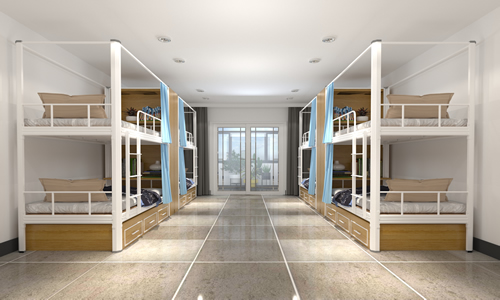 學(xué)生們睡上下鋪鐵架床安全嗎？