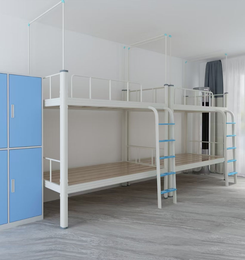 帶你認(rèn)識(shí)這款連體雙層鐵床四人位！