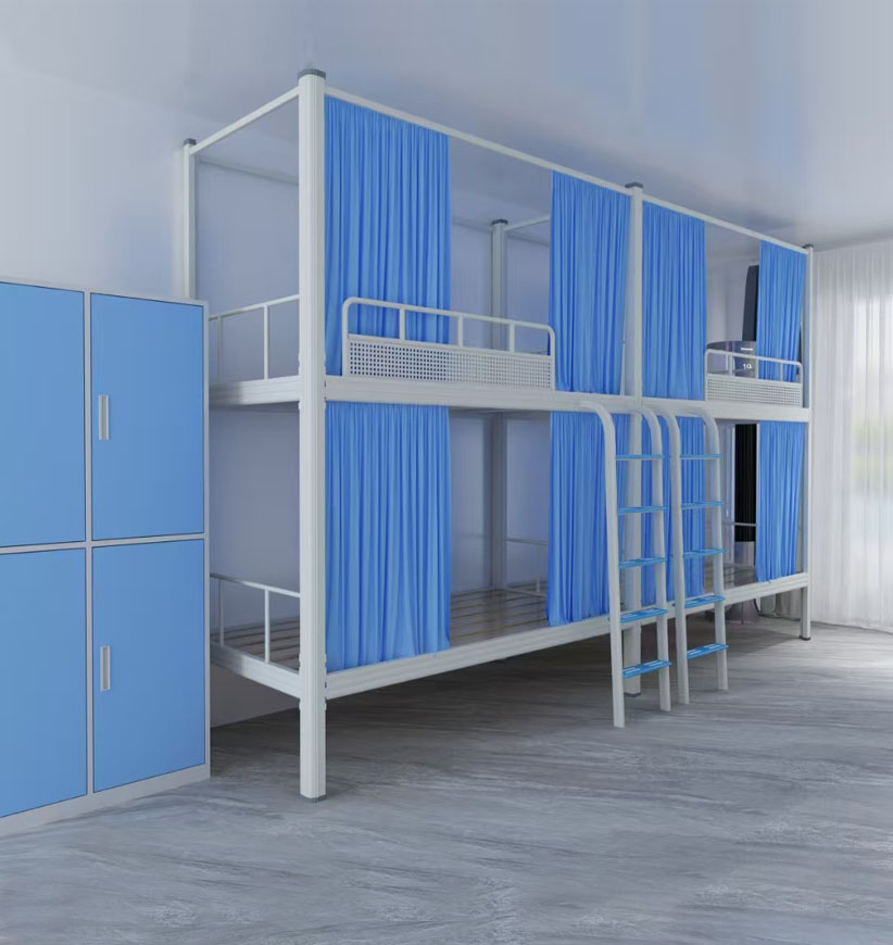 兩連體雙層鐵床帶床簾好用嗎？